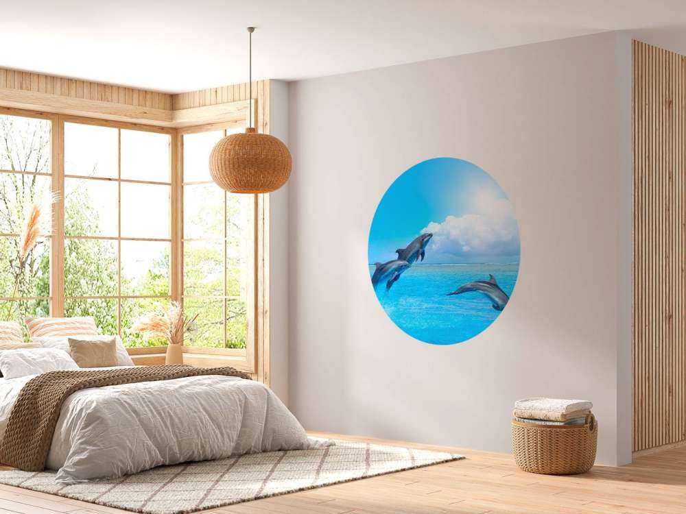 Dolphins in the ocean