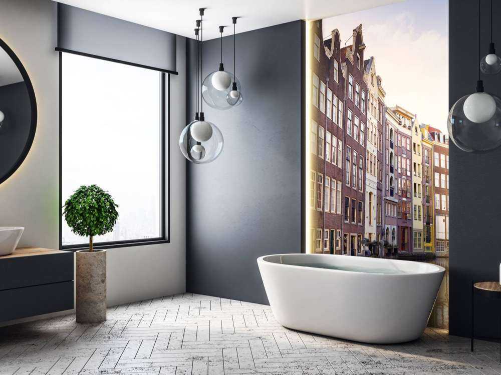 Amsterdam houses on the canal