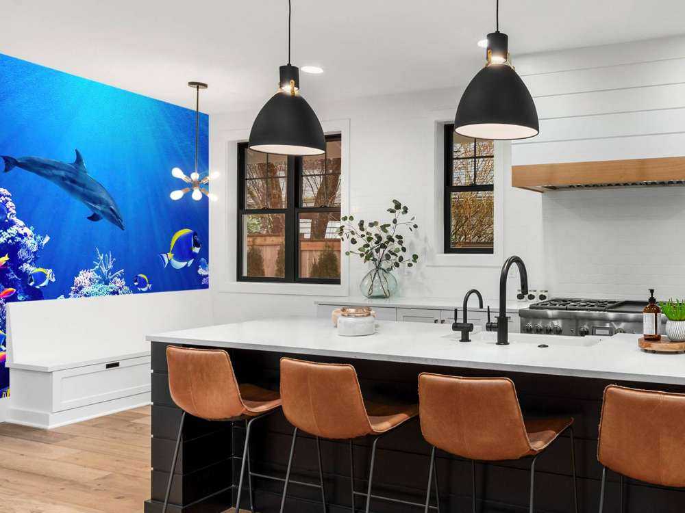 Underwater world blue