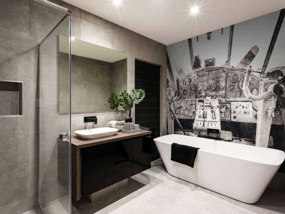 Aeroplane cockpit in sepia