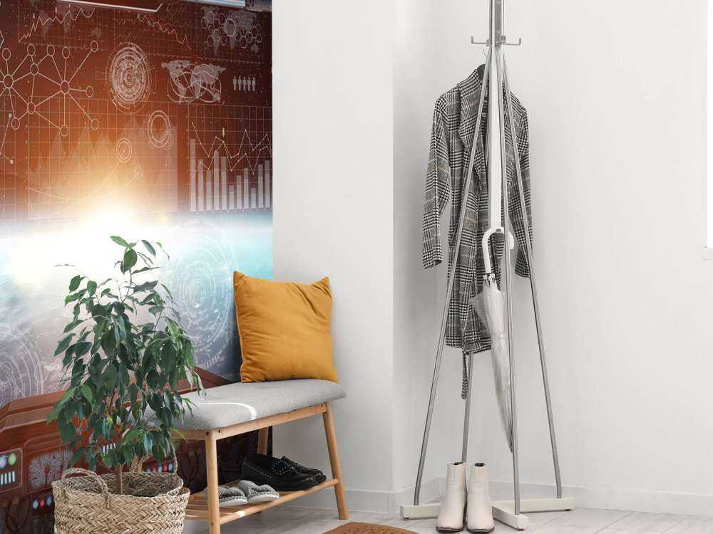 The earth from a space station