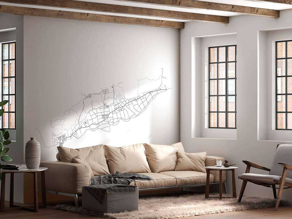 Map of Terschelling, white