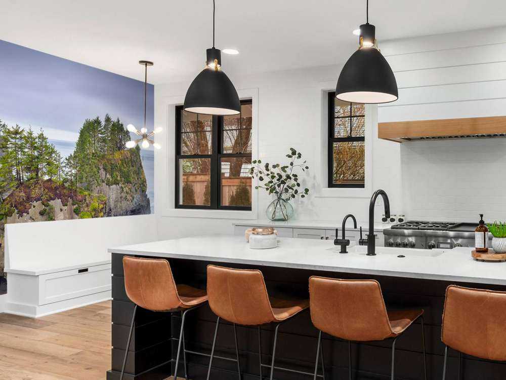 Rocky islands in the sea