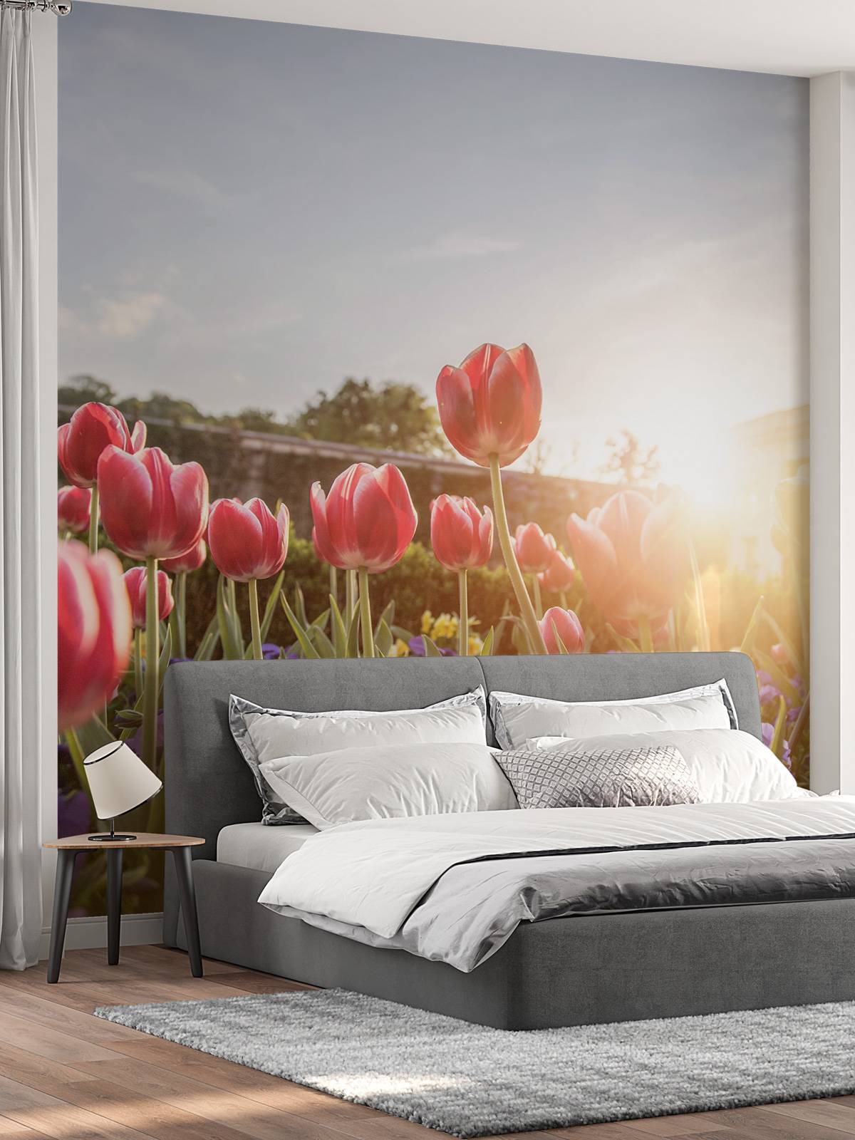 Flowers with sunlight