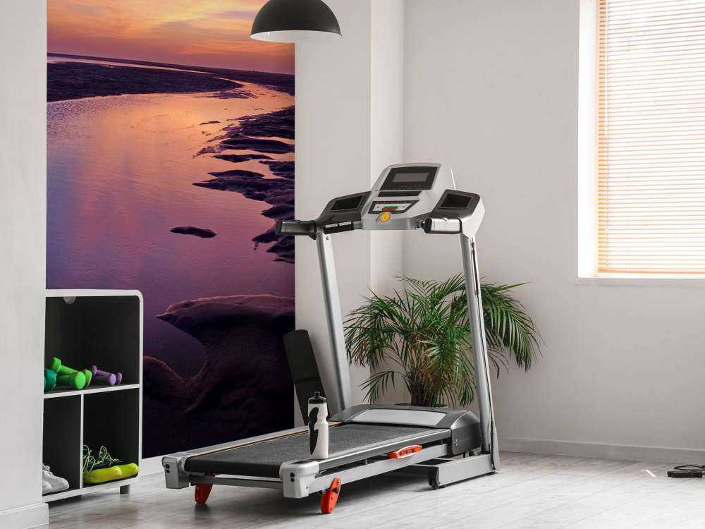 Sunset with purple air