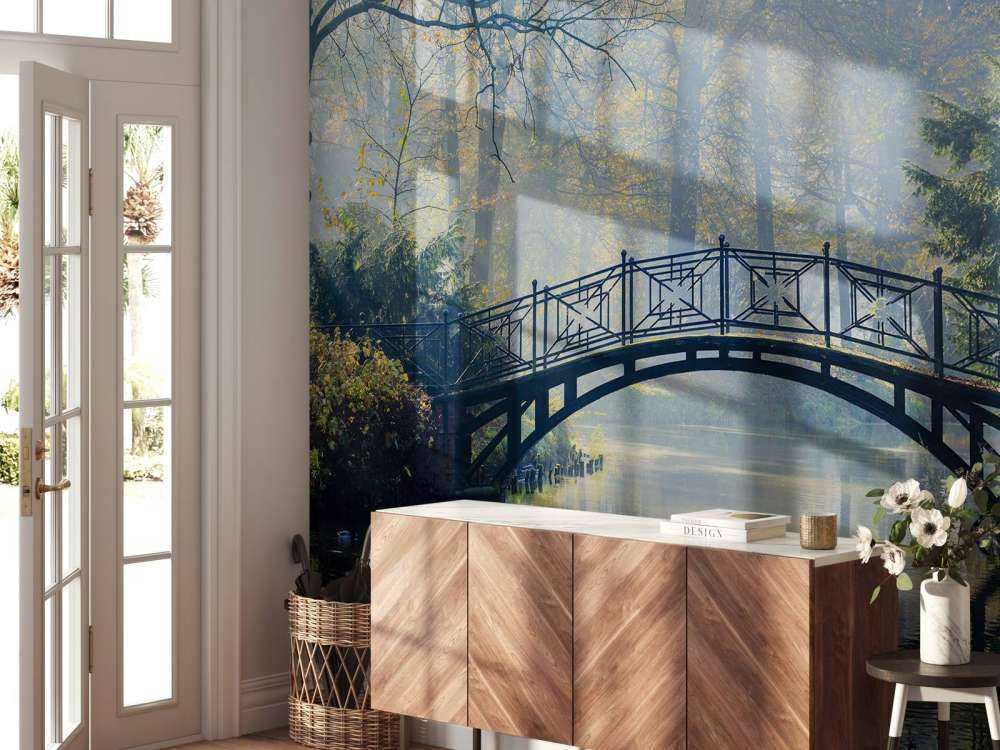 Old bridge in autumn