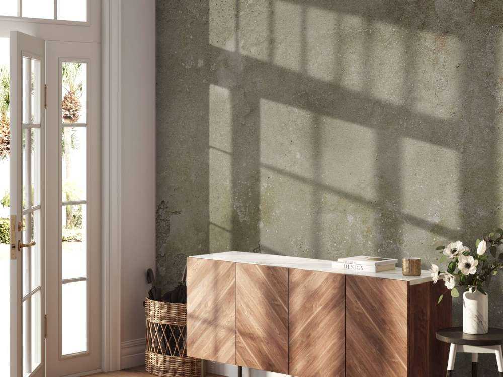 Old wall with weathered stucco