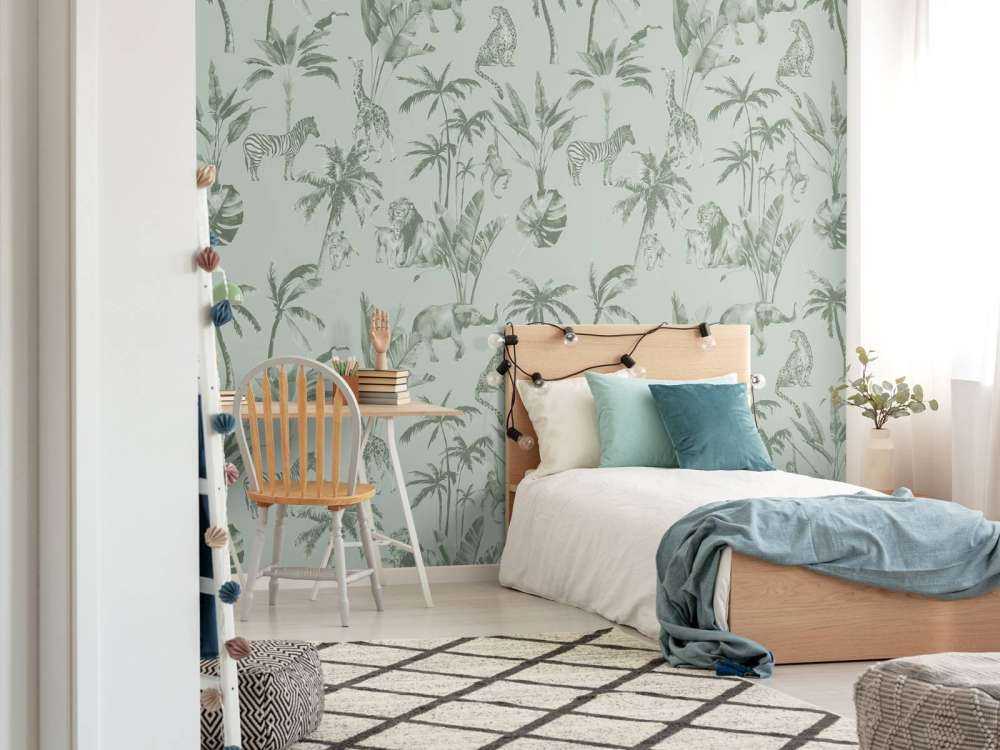 Animal jungle pattern green