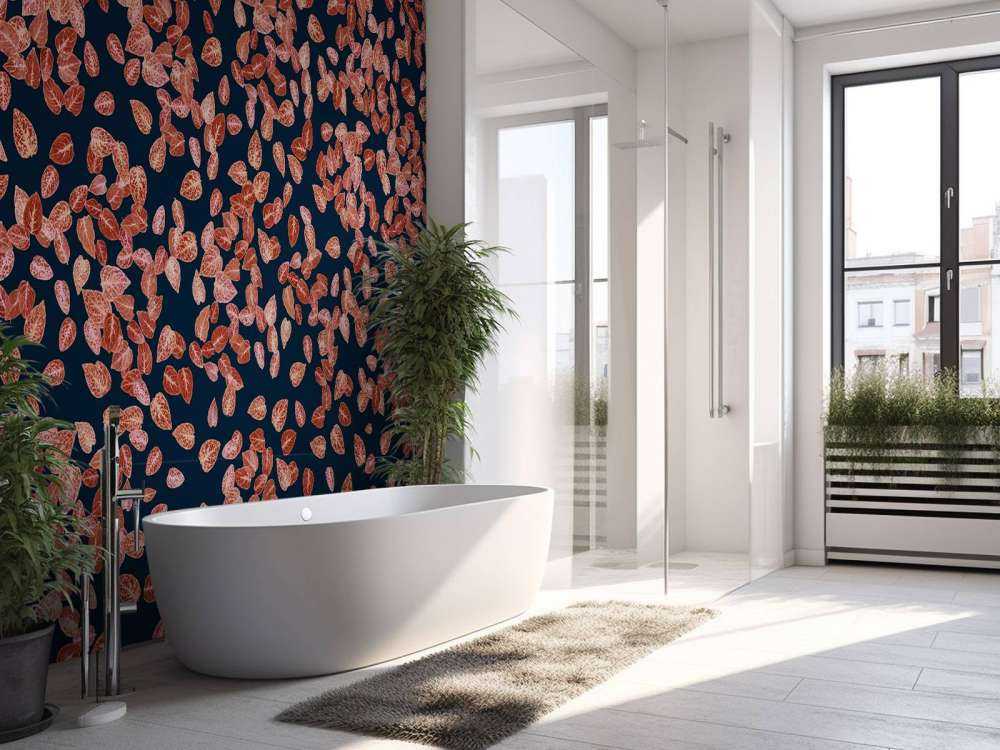 Small leaves rust on mightnight blue