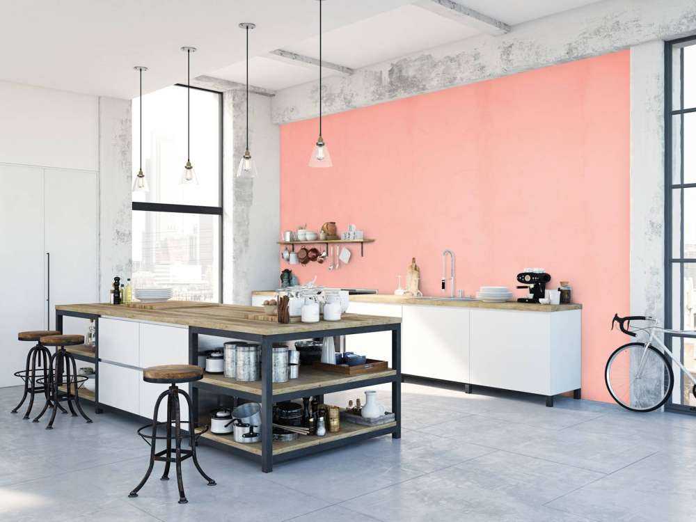 Pastel pink concrete