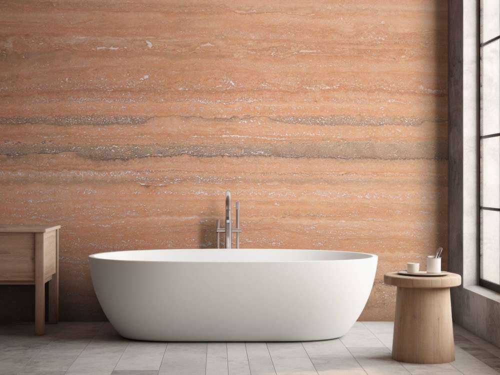 Marble with terracotta colour