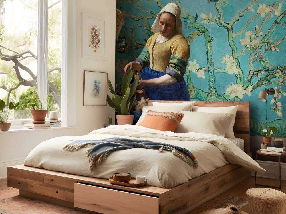 The Milkmaid and Almond Blossom