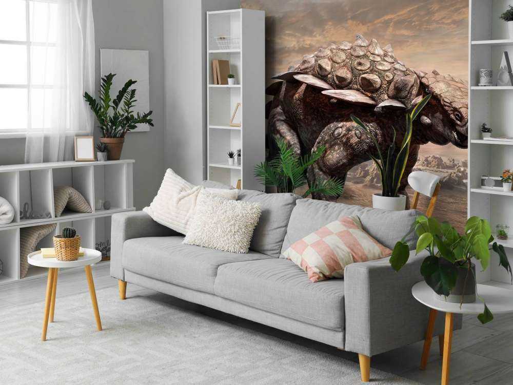 Dinosaur in a deserted area