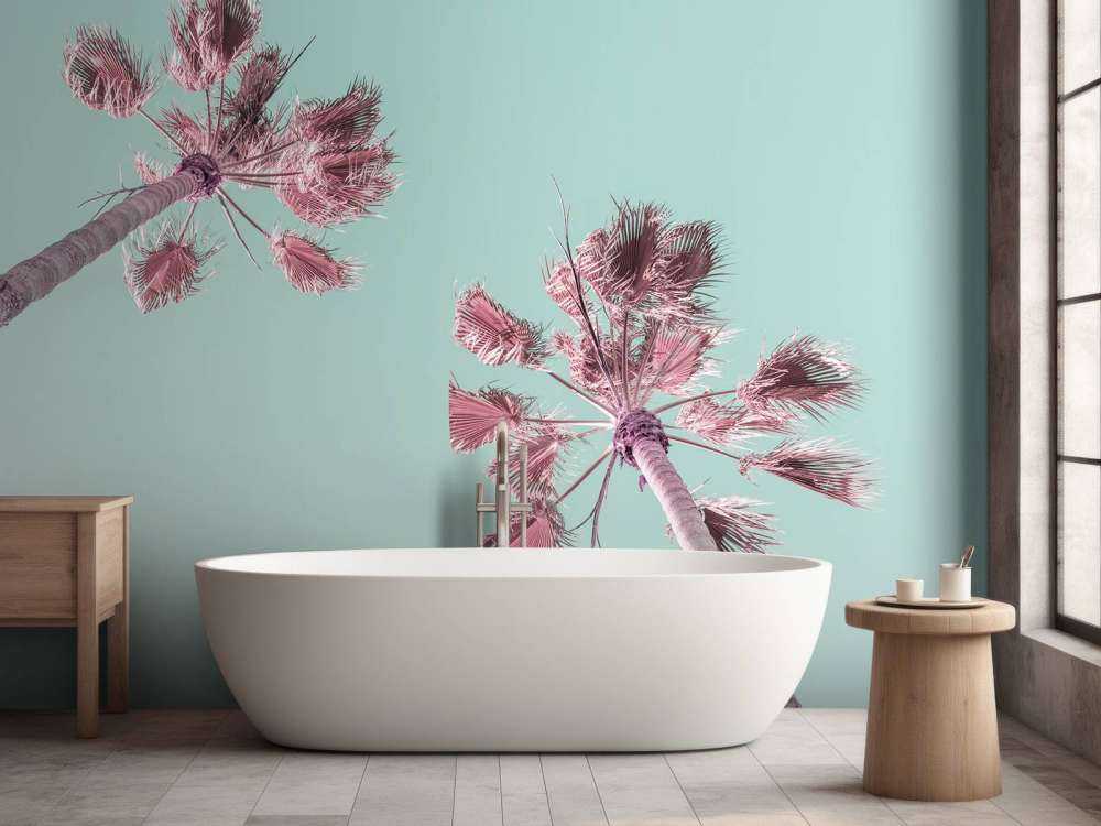 Palm trees during summer