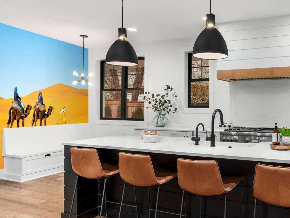 Camel ride through the desert