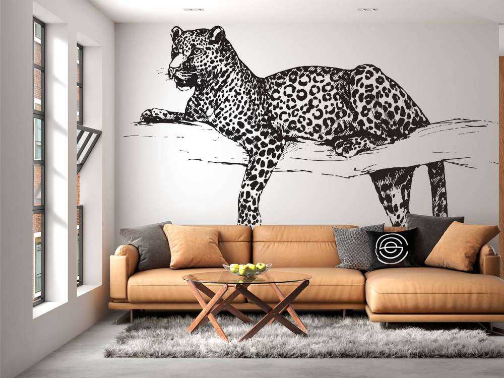 Drawn leopard
