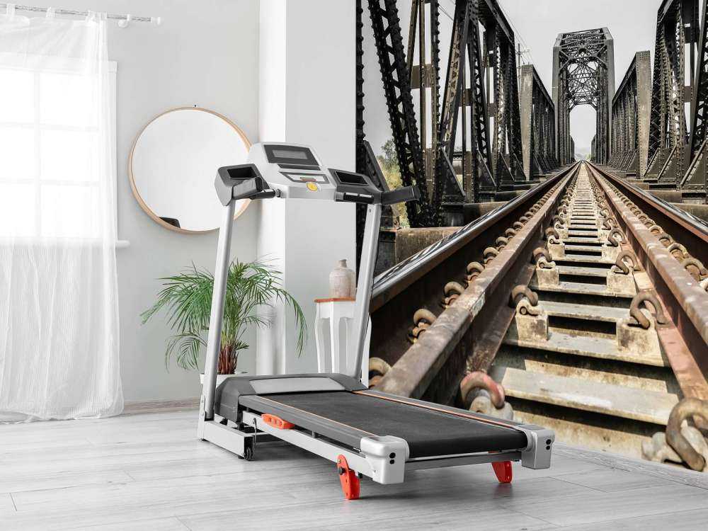 Metal railway bridge