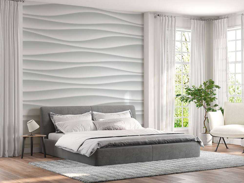 White wavy structure