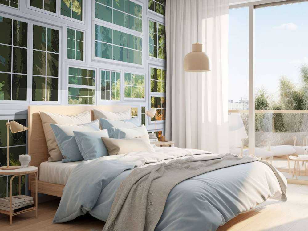 Getekend tuin uitzicht