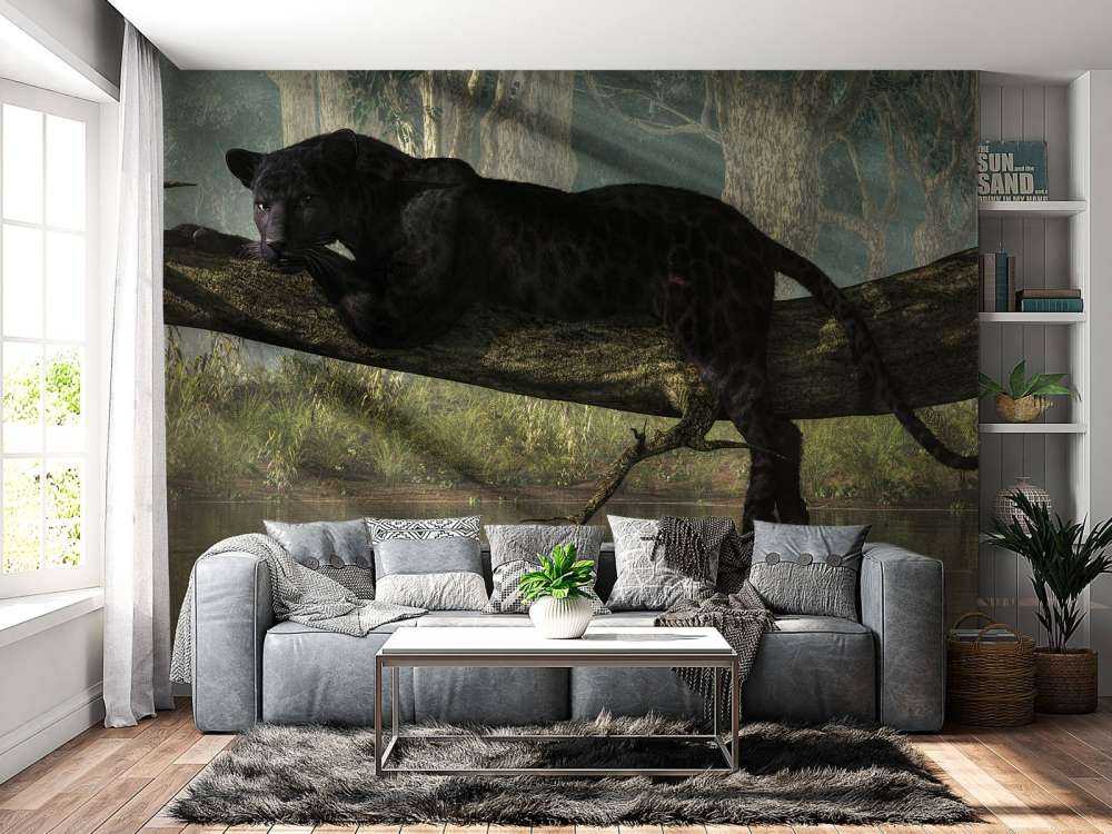Panther in jungle