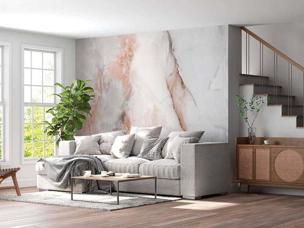 Marble with pink tint