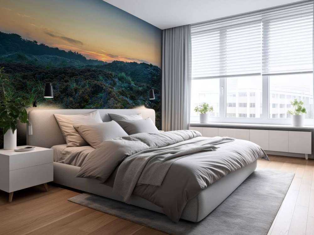 Heuvelachtig heidegebied