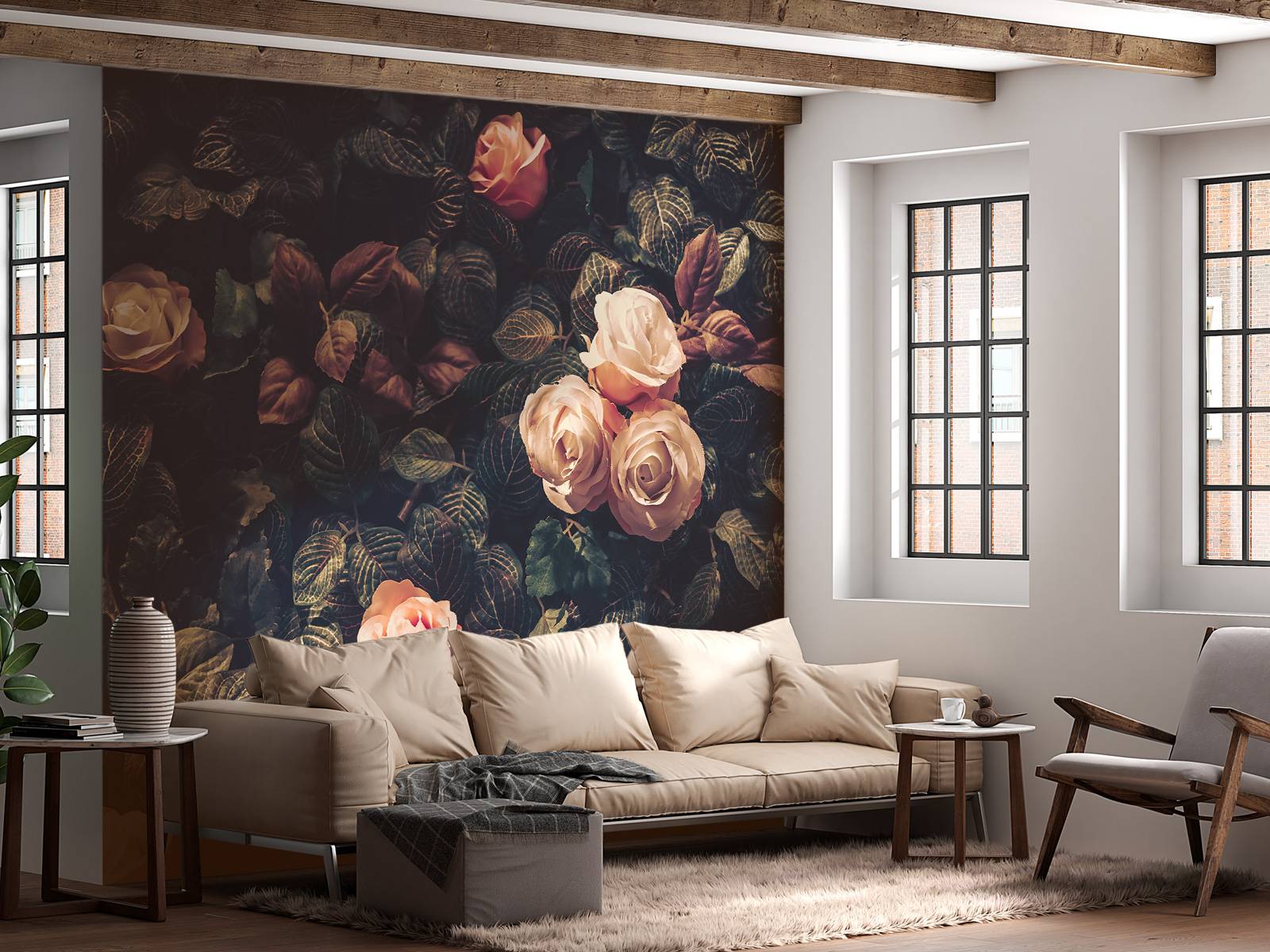 Vintage rose bush