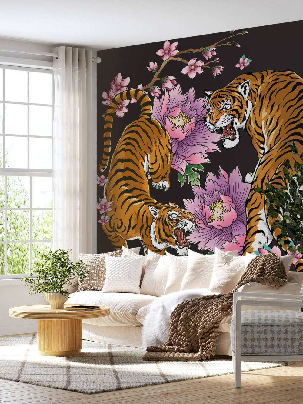 Tijgers en bloemen