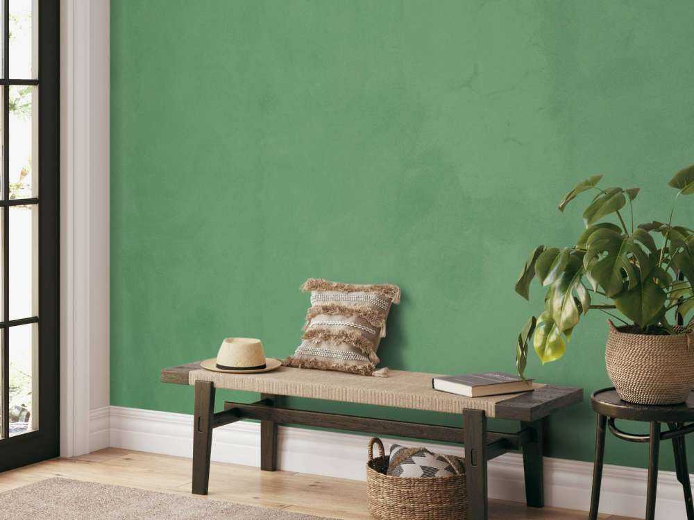 Camouflage green concrete