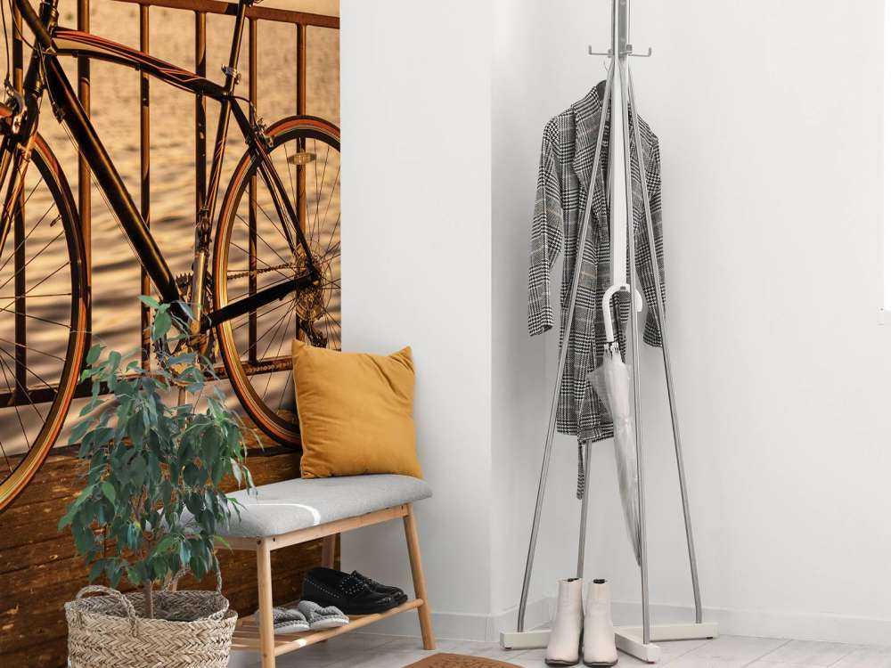 Racing bike by the water