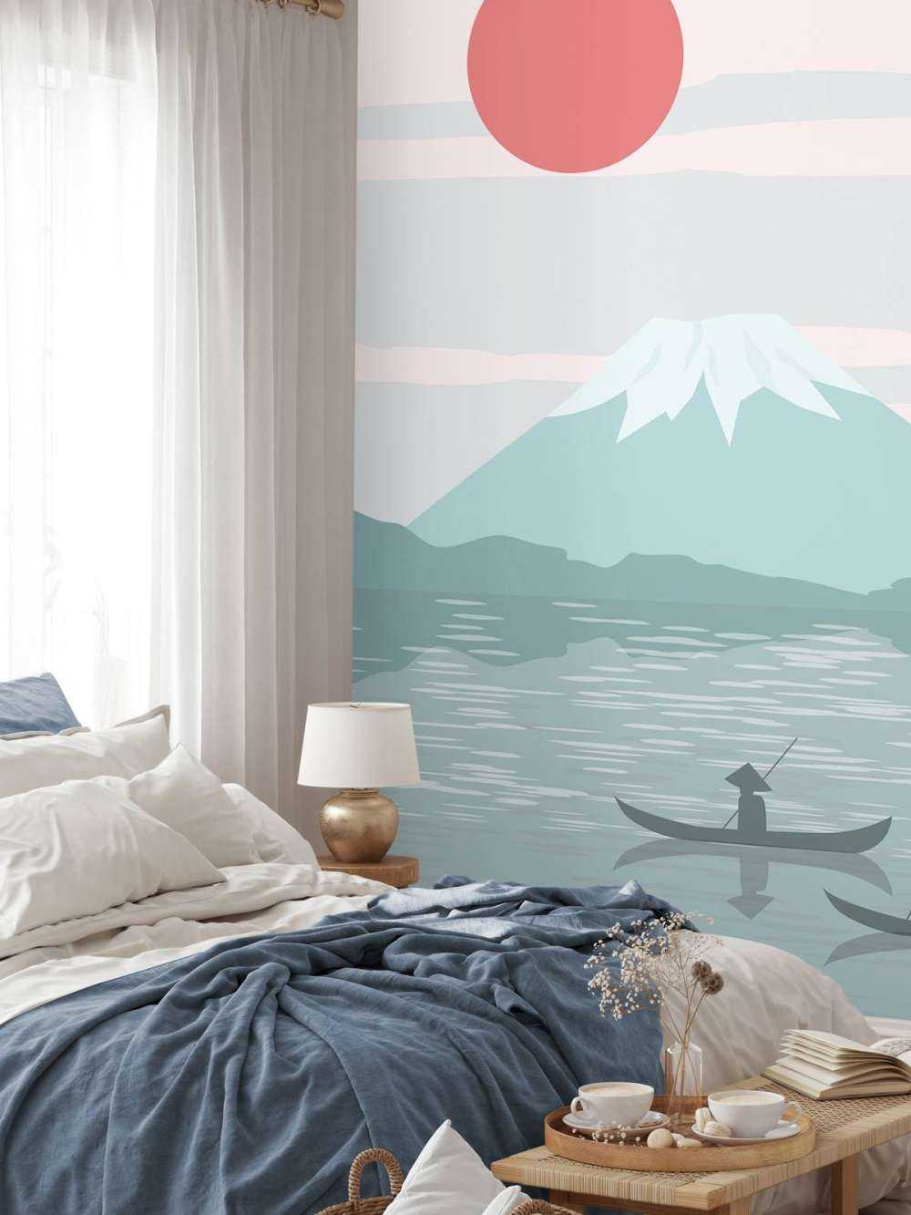 Illustratie van de Fuji berg