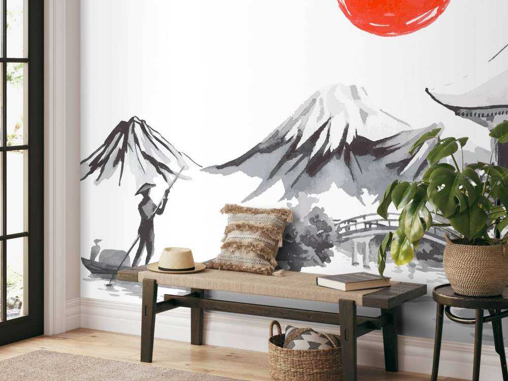 Japanse traditionele tekening