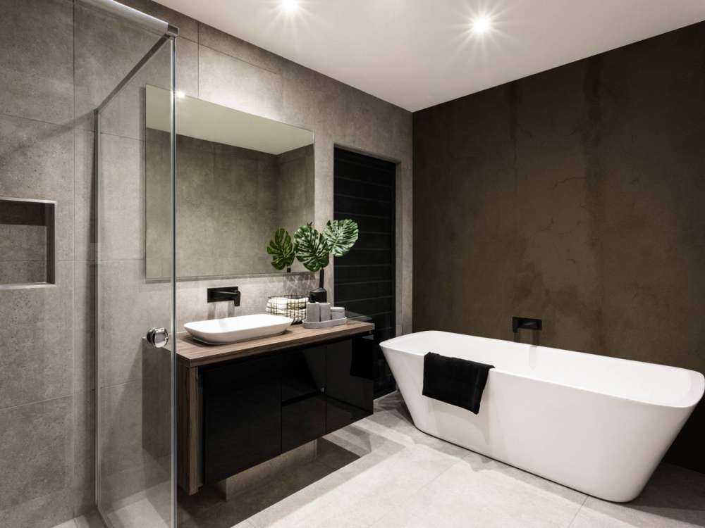 Bister brown concrete