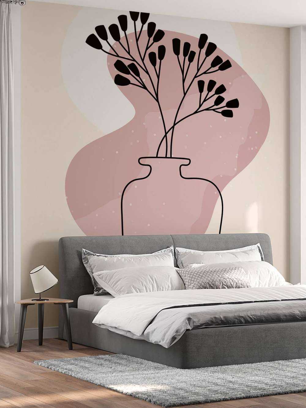 Minimalistische plant in een vaas