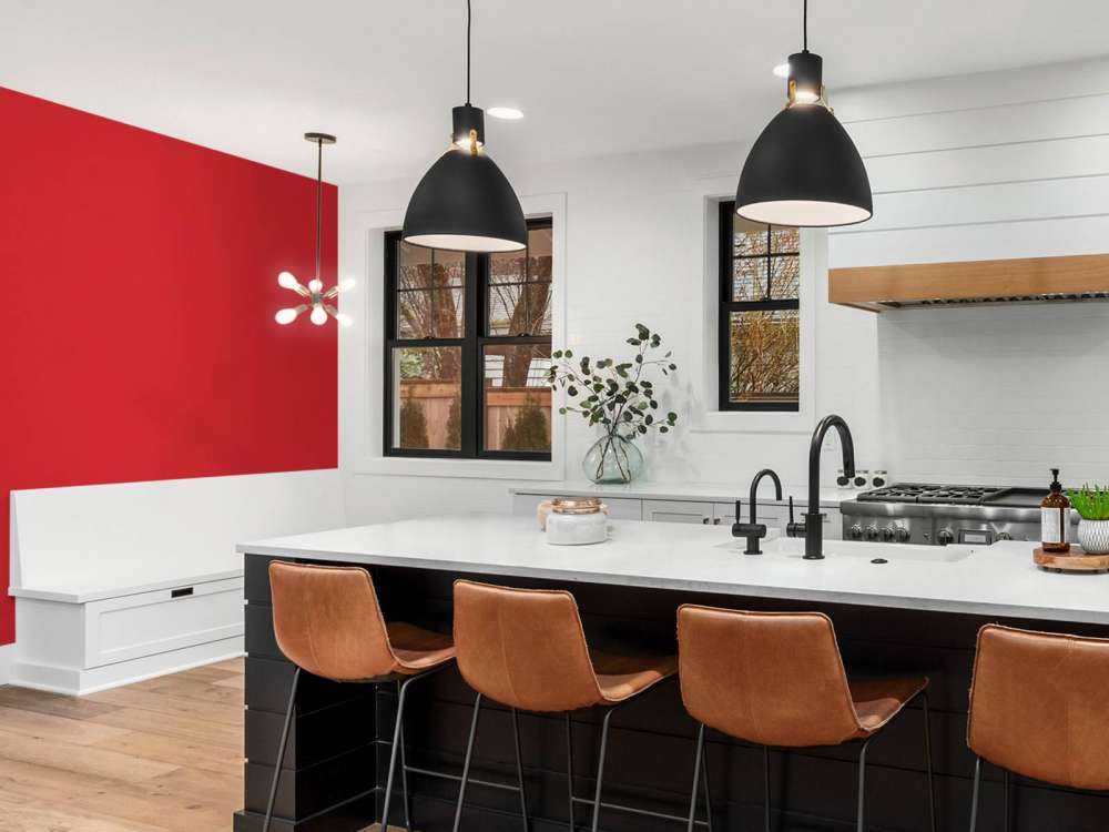 Ruby red concrete