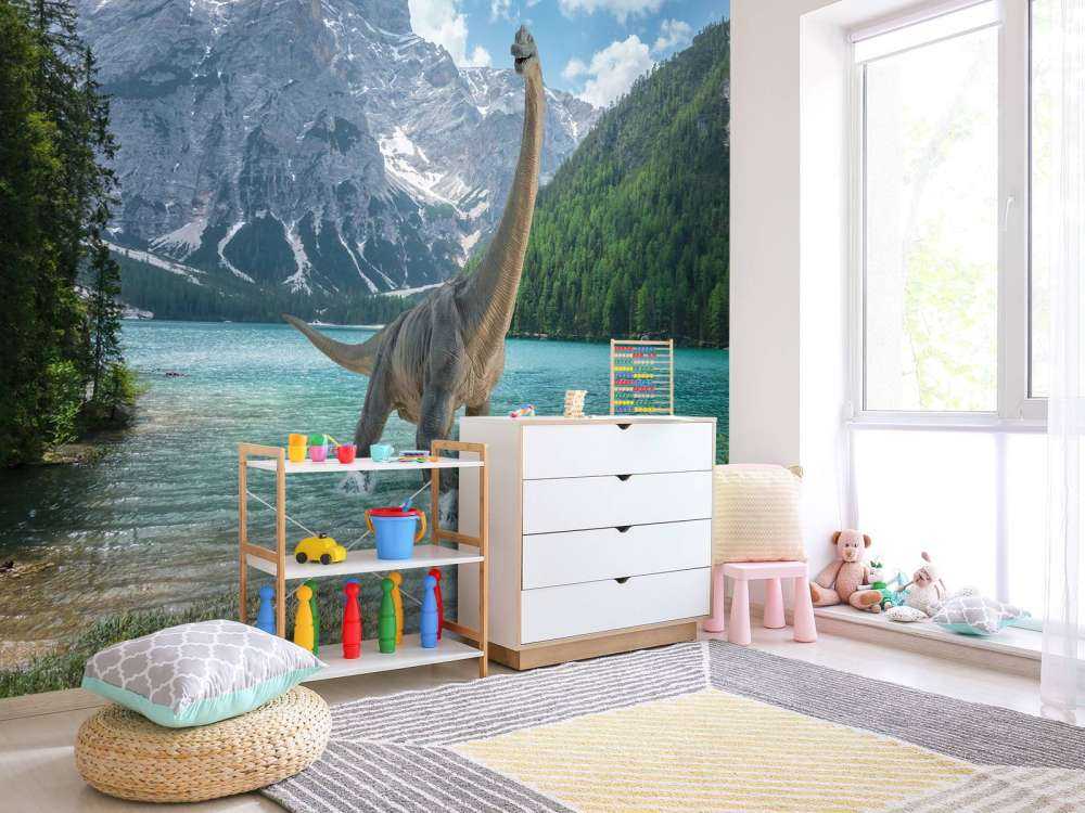 Brachiosaurus in water