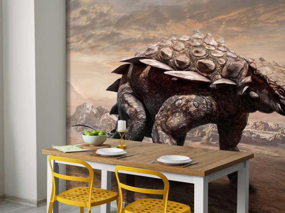 Dinosaur in a deserted area