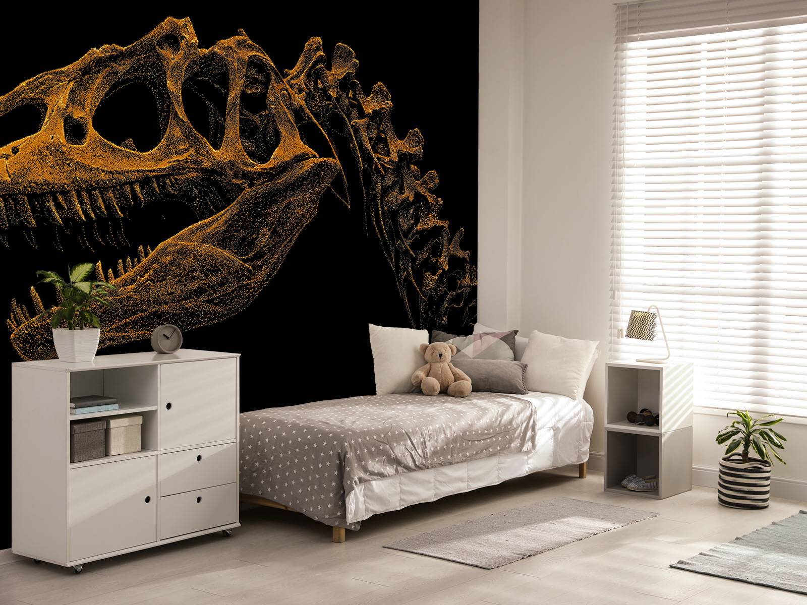 Skeleton of a dinosaur