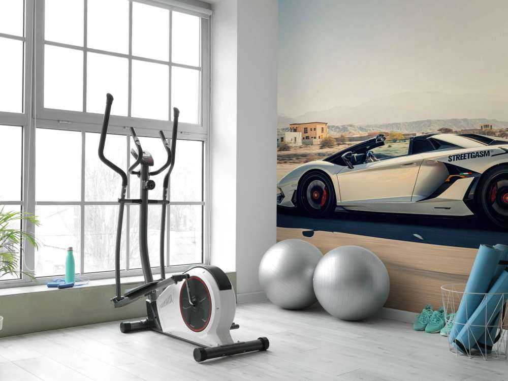 Lamborghini Aventador Roadster in the desert