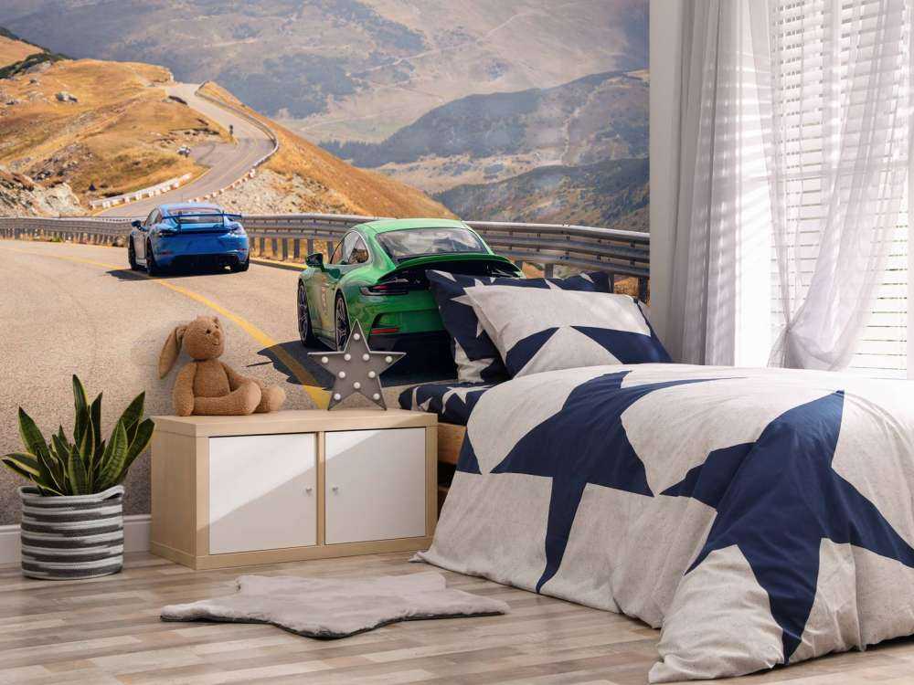 Winding route through the mountains