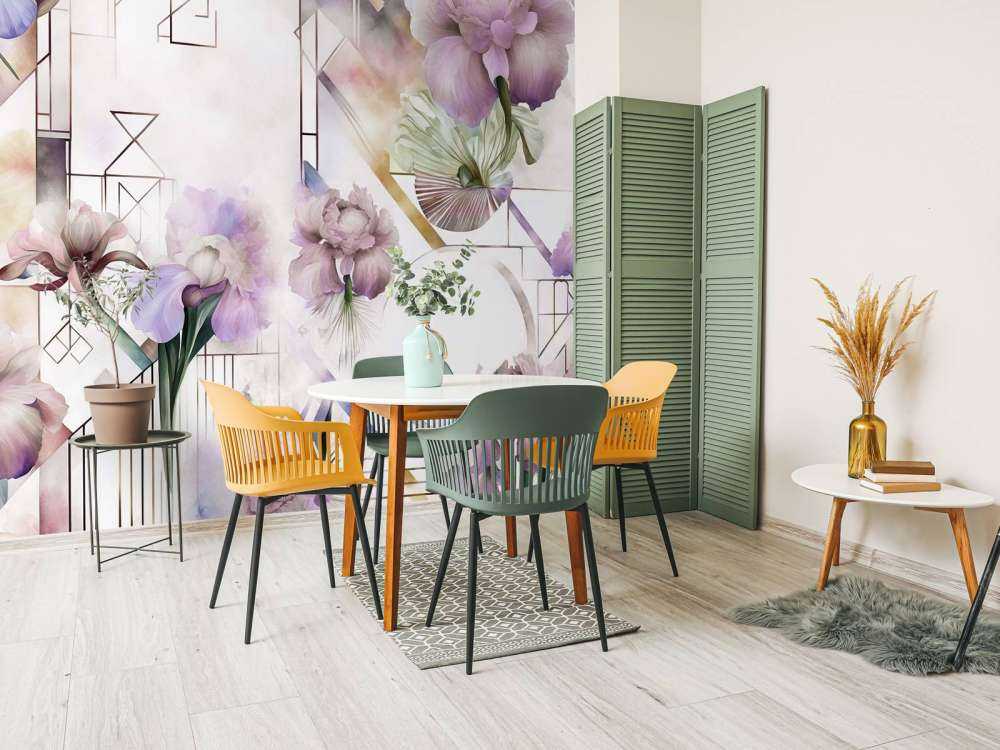 Watercolor Geometry Pink