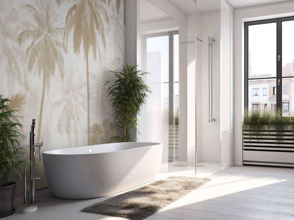 Misty Palm Forest, taupe