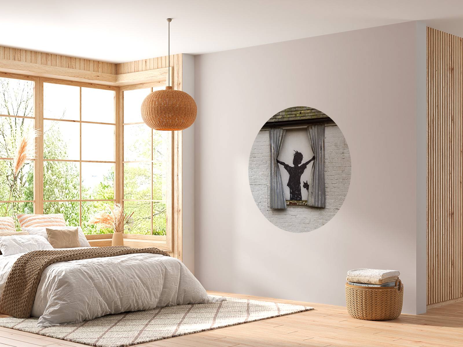 Fotobehang - Banksy - Morning is broken - Wallpaper