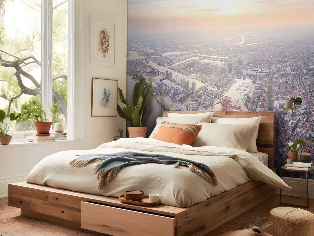 Luchtfoto Schelde Antwerpen