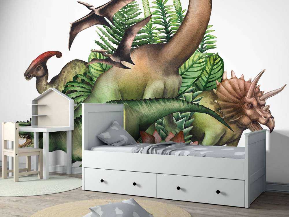 Watercolour dinosaurs