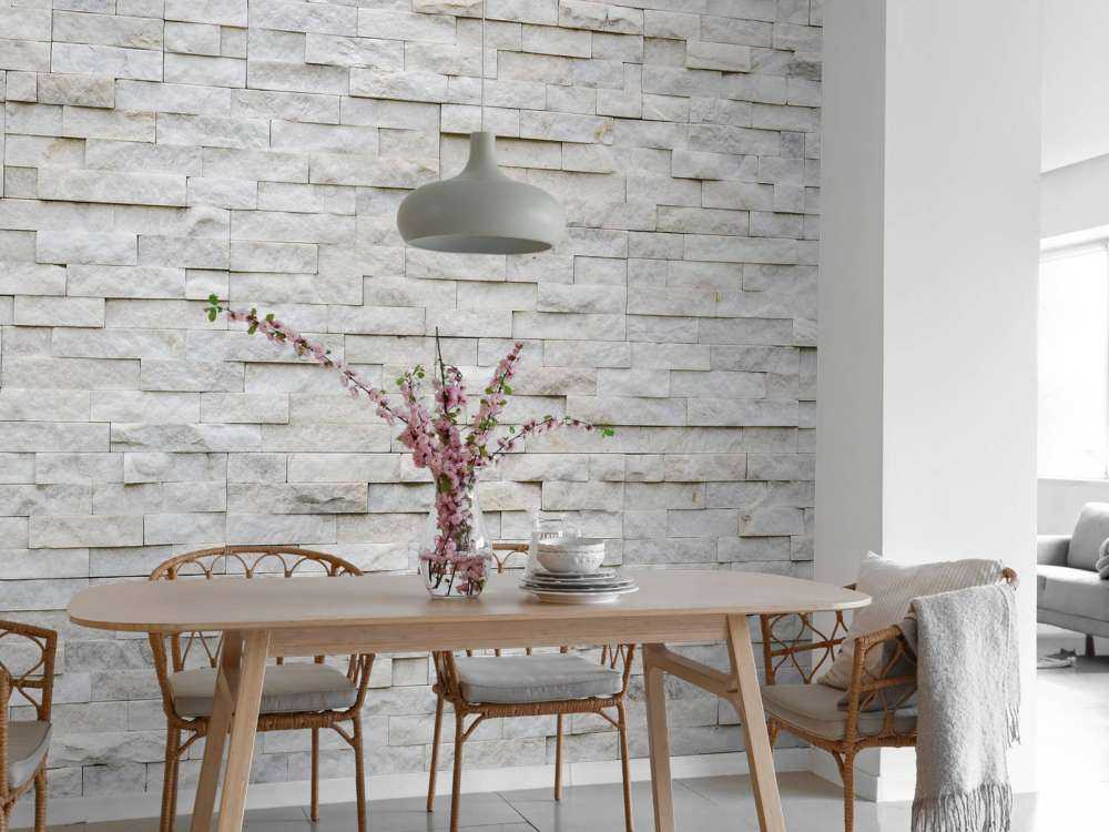 Modern stone wall