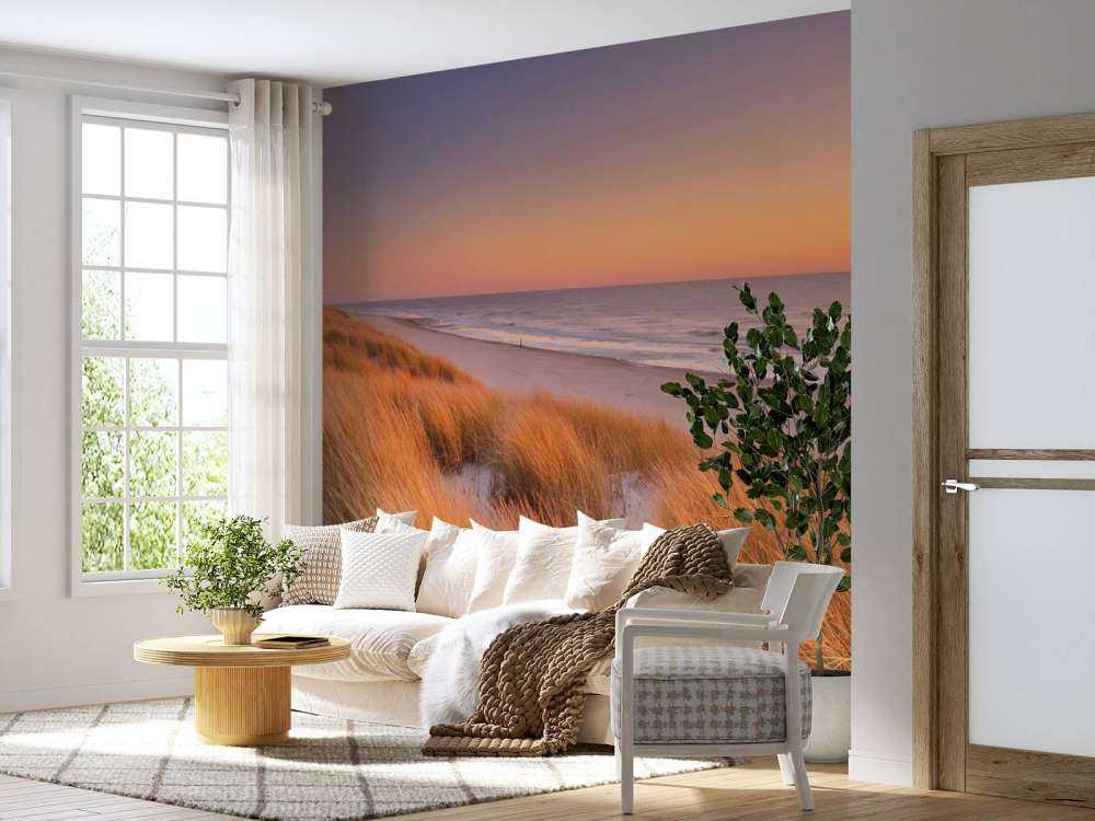 Zonsondergang op de duinen