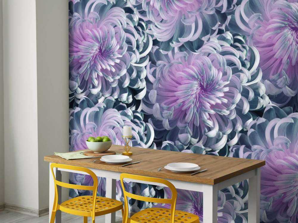 Roze chrysanthemum bloemen design