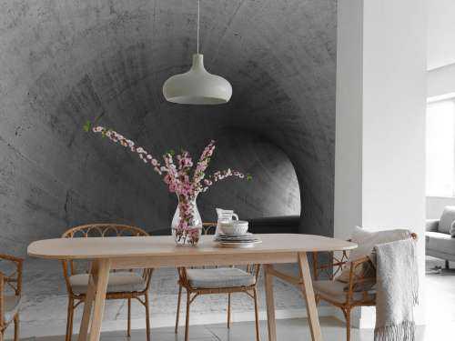 Tunnel made of concrete