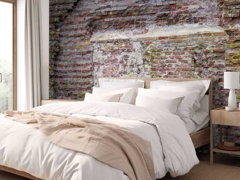 Old crumbled wall